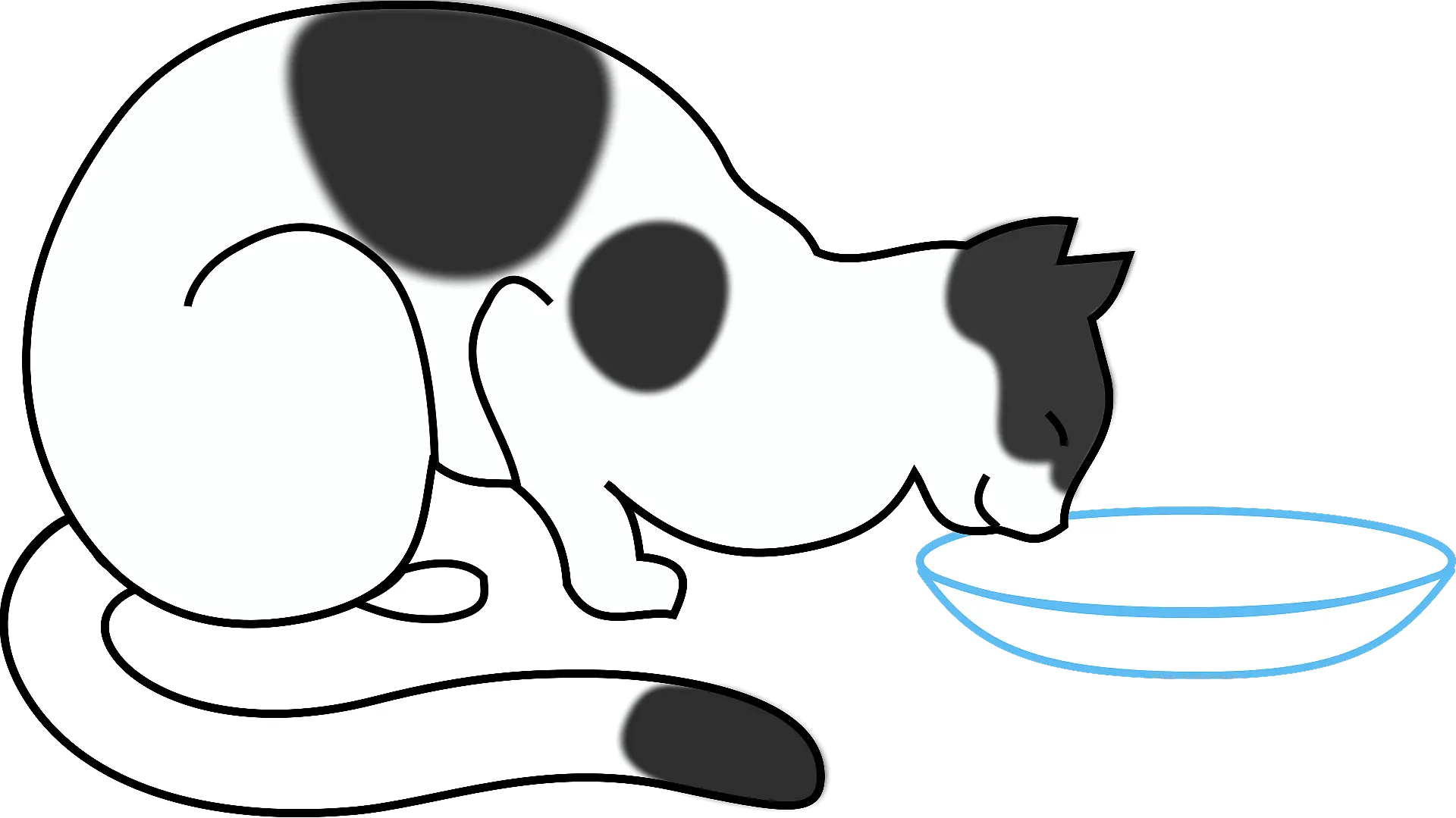 Download White Cat Drinking Clipart Cat Drinking Milk Draw A Cat Drinking Milk Png Milk Clipart Png