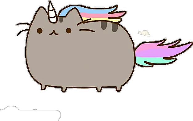 Download Hd Pusheen Cat Kawaii Unicorn Cute Unicorn Pusheen Png Pusheen Transparent Background