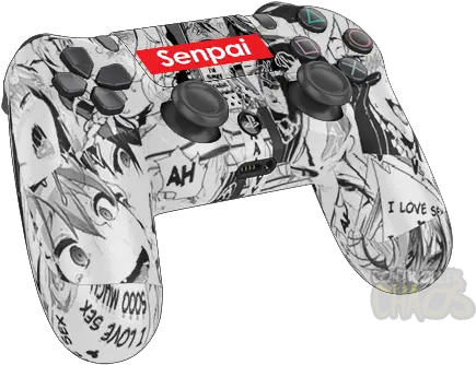 Ahegao Senpai Ps4 Controller Png Ahegao Face Transparent Background