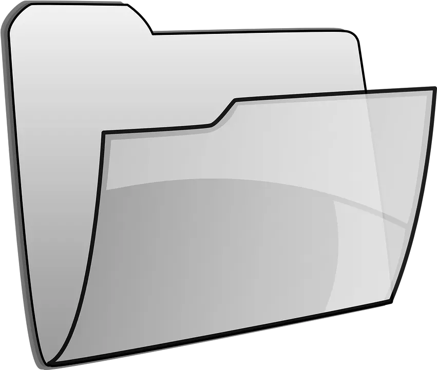 File Folder Gray Free Vector Graphic On Pixabay Folder Transparente Png File And Folder Icon