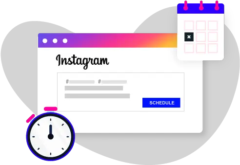 Instagram Post Scheduling Marketing Horizontal Png Instagram Transparents