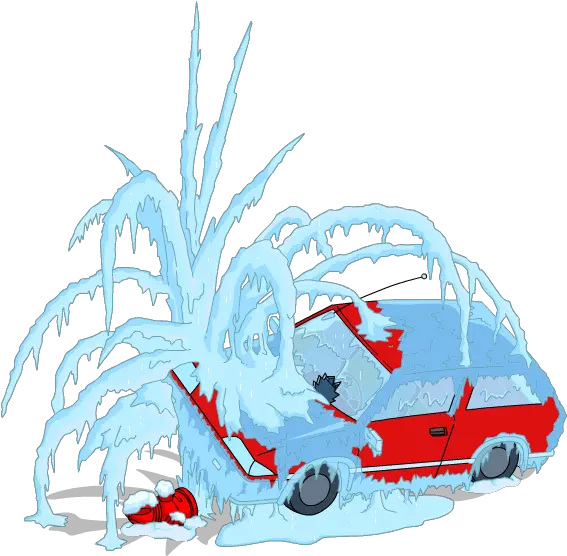 Frozen Car Snow Menu Clipart Car Snow Png Ned Flanders Png