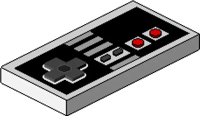 Download Nes Controller Pixel Art Electronics Png Image Gadget Nes Controller Png