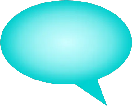 Download Comment Bubble Gradient Cyan Left Comment Box Circle Png Comment Bubble Png