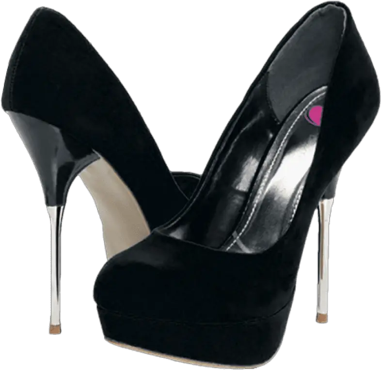 Download Black Plush Heels Png Clipart Black High Heels Png High Heels Png