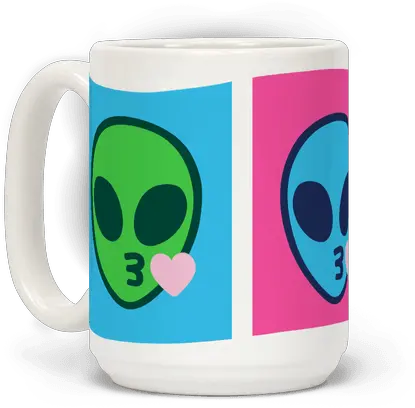 Blowing Kiss Alien Emojis Emoji Full Size Png Download Mug Alien Emoji Png