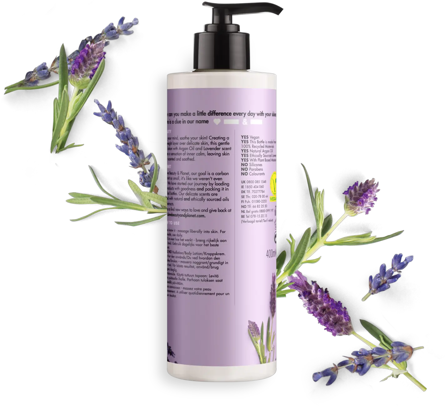 Planet Argan Oil Lavender Body Lotion Love Beauty And Planet Argan Oil And Lavender Body Wash Png Lotion Png