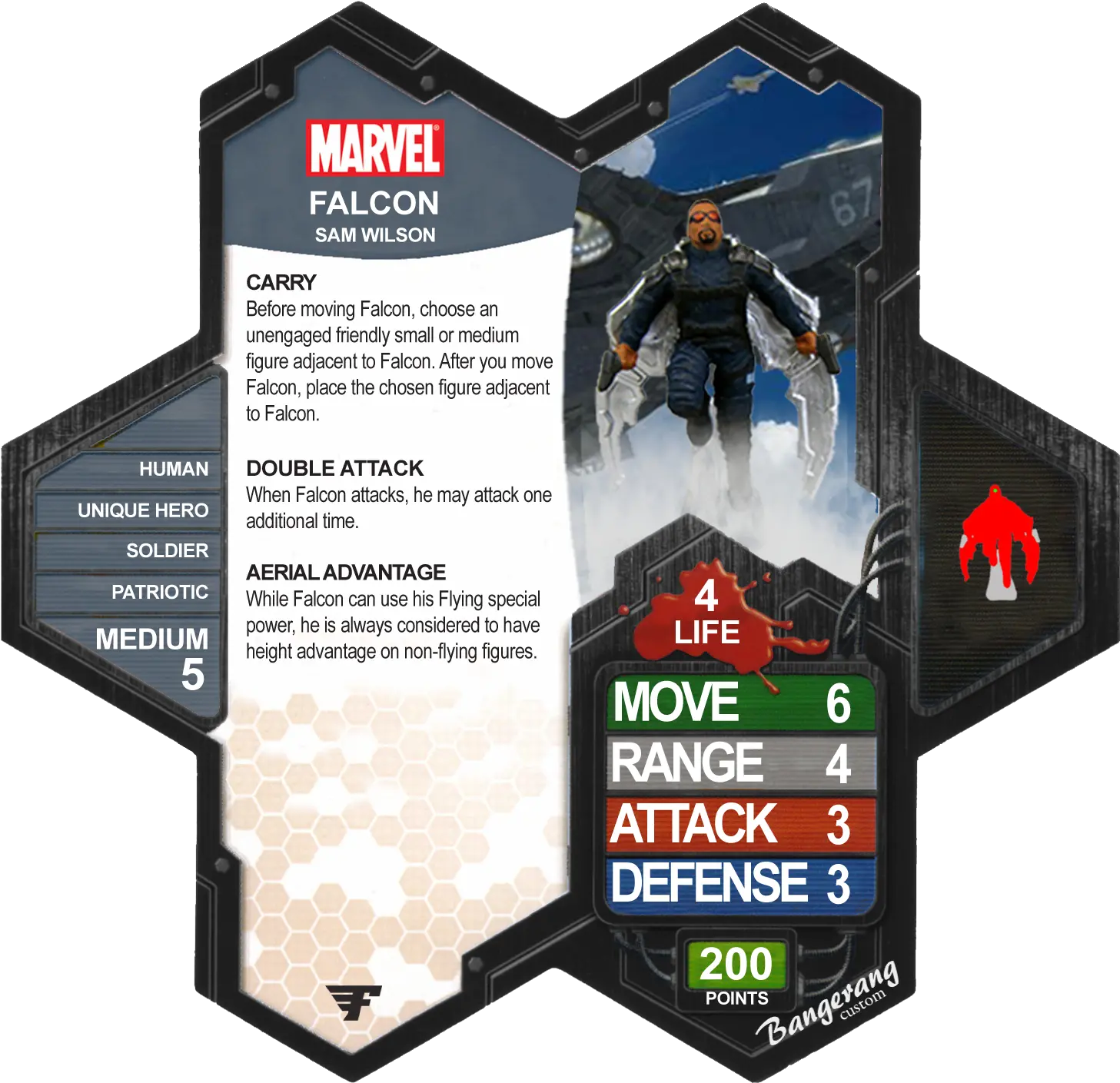 The Heroscape Blog Book Of Falcon Custom Heroscape Cards Shrek Png Falcon Marvel Png