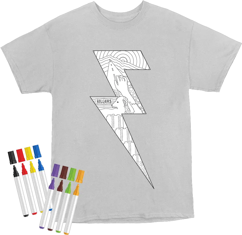 The Killers Lightning Bolt T Active Shirt Png Lightning Bolt Logo