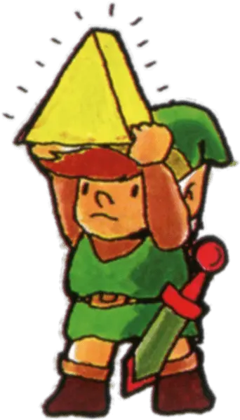 Tloz Link Holding The Triforce Of Link Zelda Nes Png Triforce Png