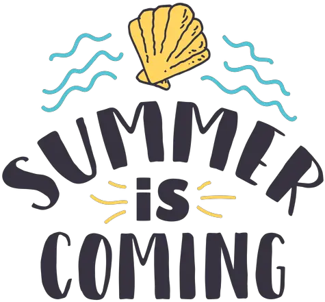 Summer Is Coming Shell Wave Badge Summer Is Coming Png Shell Logo Vector