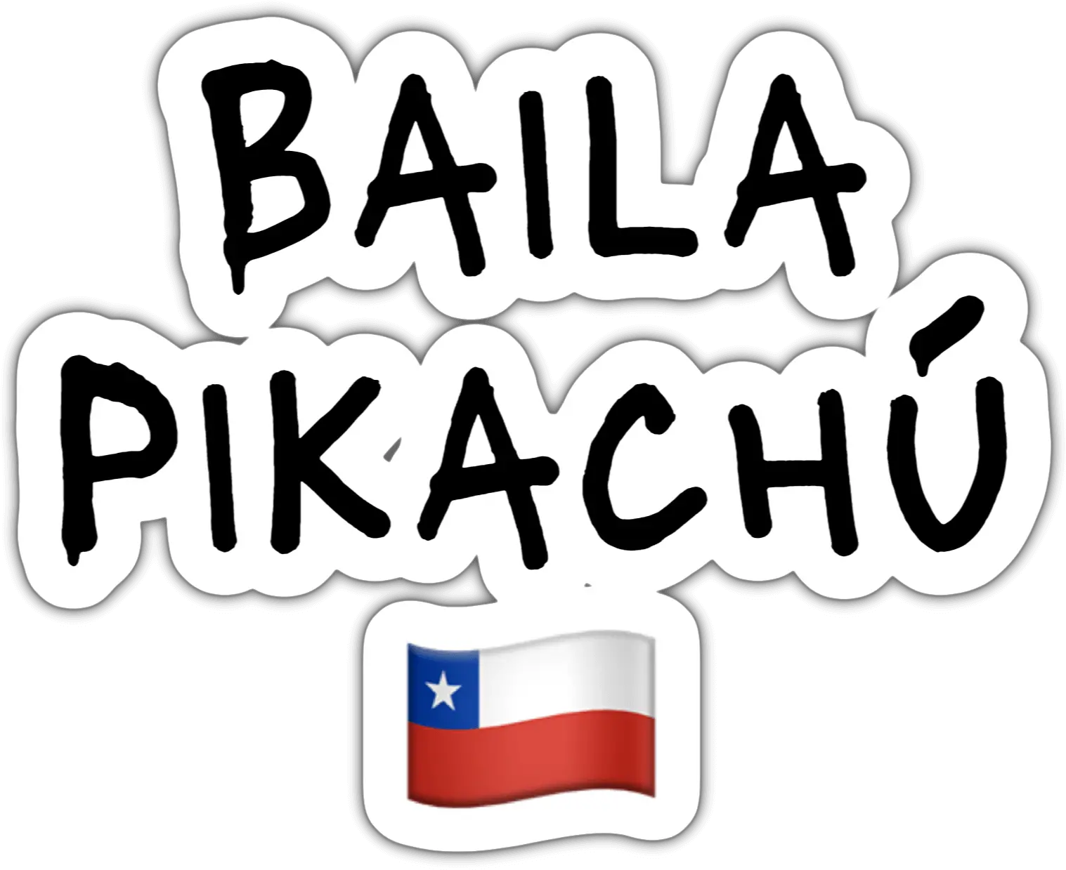 Baila Pikachu Chile Sticker Transparent Png Borderize Clip Art Pikachu Transparent Background