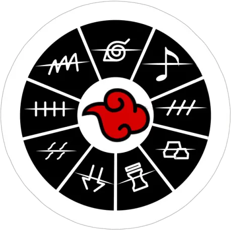 Akatsuki Stickers Stone Cutting Discs Png Akatsuki Logos