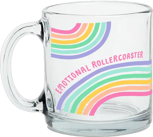 Emotional Rollercoaster Glass Mug Emotional Rollercoaster Glass Mug Png Roller Coaster Transparent