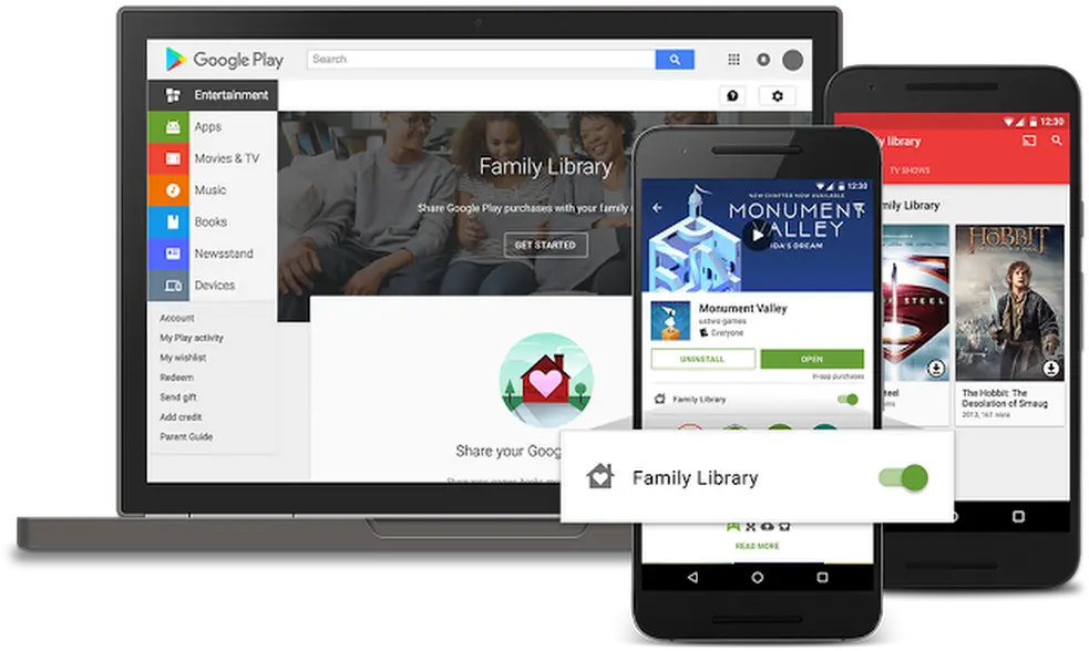 Google Play Family Library Share What You Love With The Google Play Family Library Png Library Png