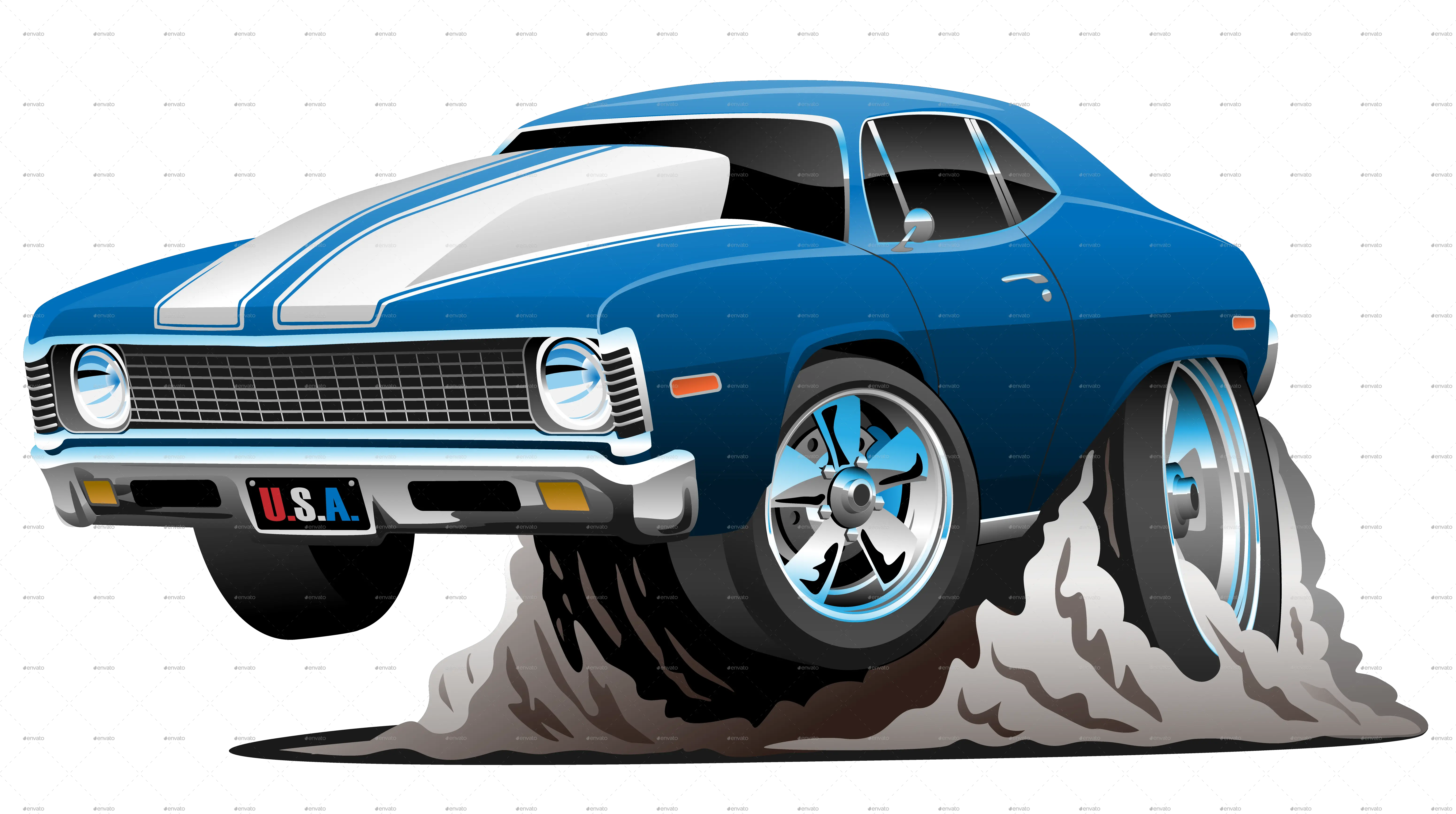 Download Free Png 71 Musclecar Transparent Background Cars Cartoon Images Png Muscle Car Png