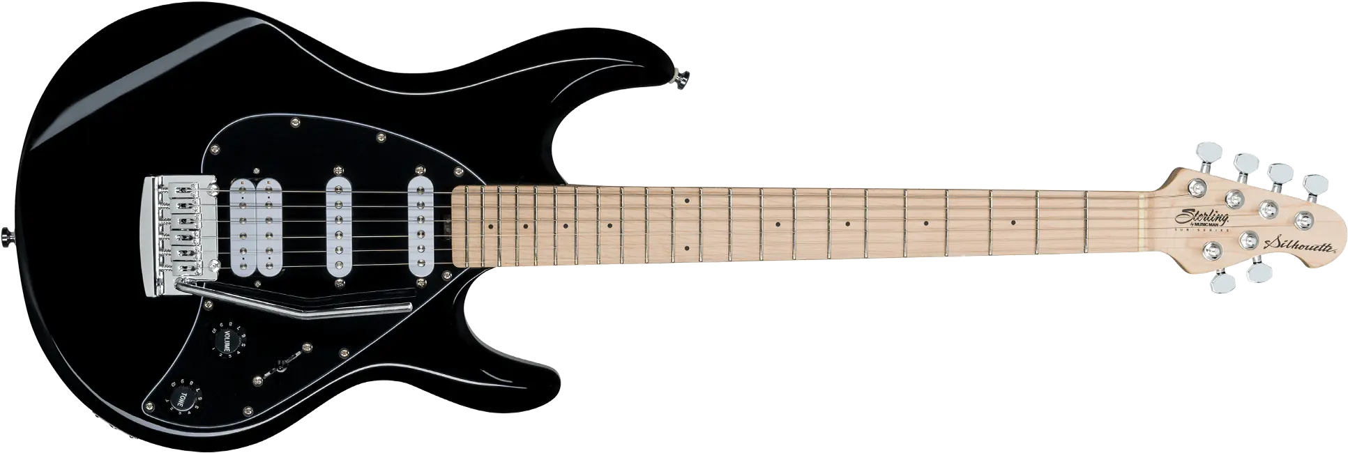 Sterling By Music Man Silo3 Silhouette Electric Guitar Guitar Sterling Music Man Png Guitar Silhouette Png