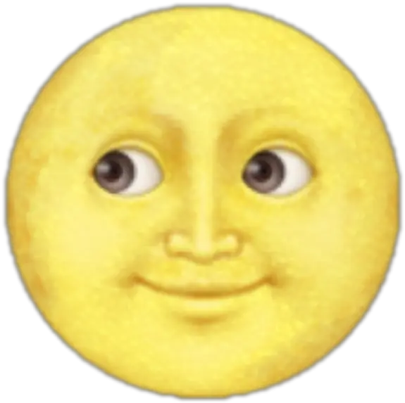 Moon Luna Emoji Png Edit Sticker Apple Emoji Moon Dab Emoji Png