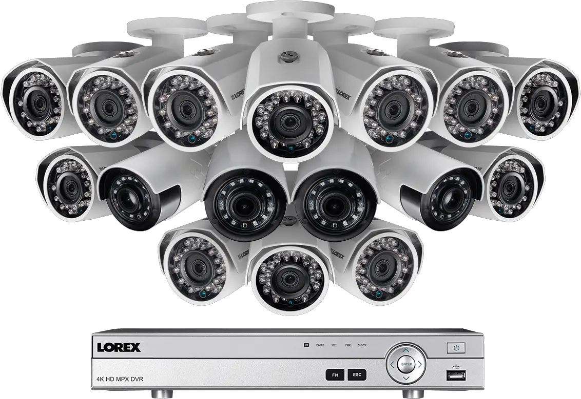 Binoculars View Png Hd Surveillance Camera System With 16 Cctv Outdoor Camera Hd Png 4k Png