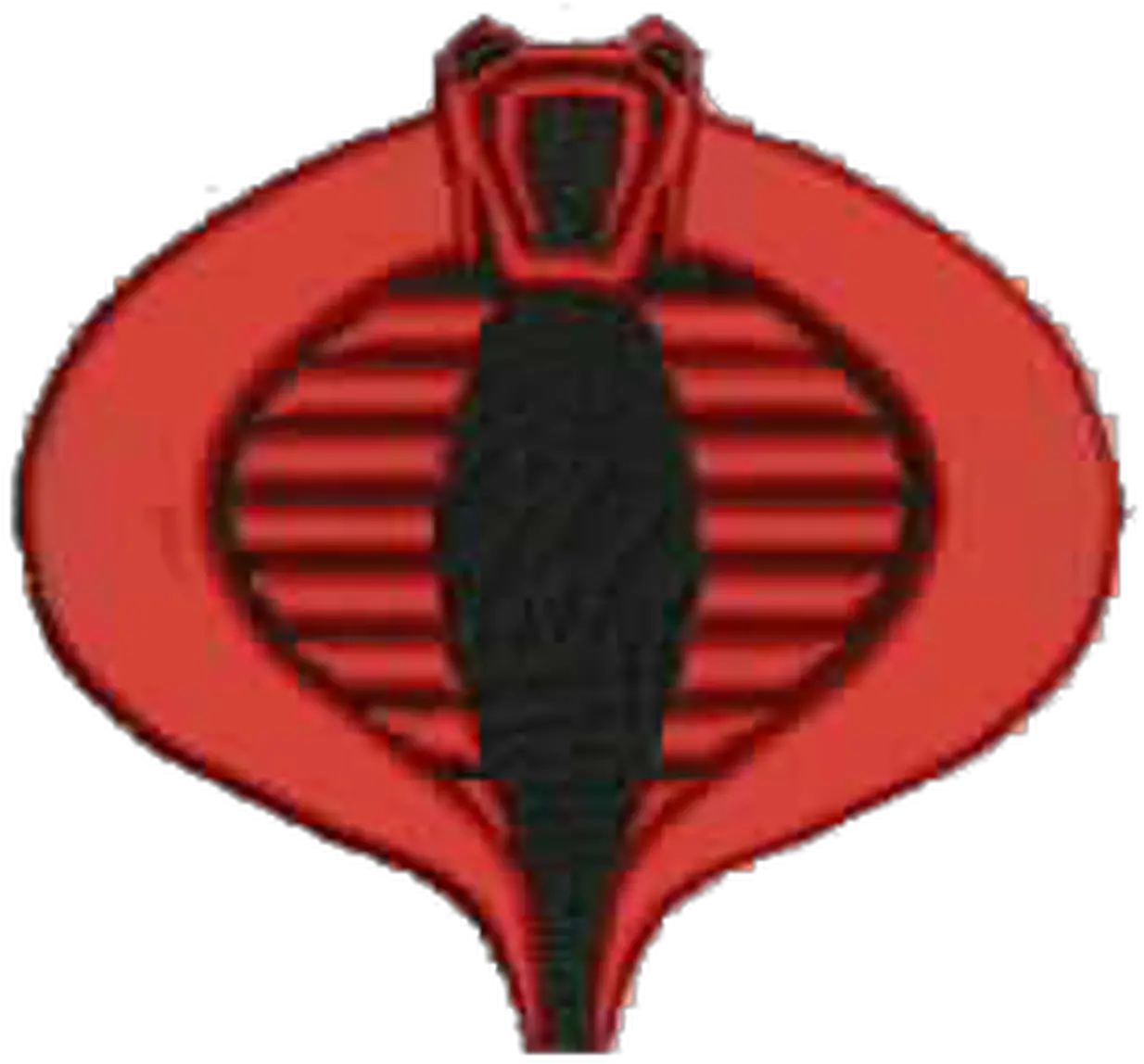 Gi Joe Redblack Cobra Embroidered Patch Cobra Gi Joe Png Gi Joe Logo