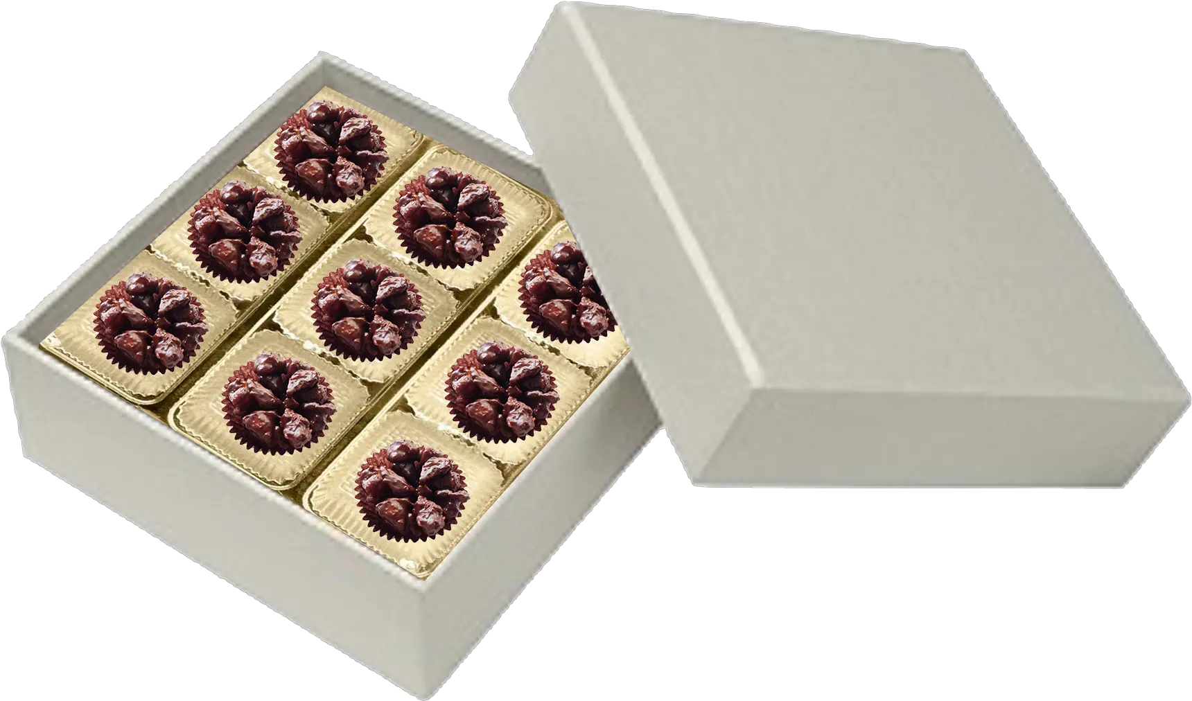 Download Hd Square Pearl 9 Piece Of Macadamia Nuts Lava Rock Giri Choco Png Lava Png