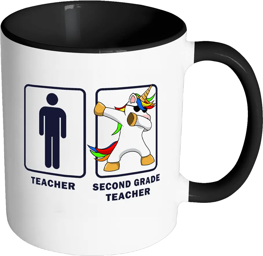 Second Grade Teacher Dabbing Unicorn Happy Fathers Day Uncle Cup Png Dabbing Unicorn Png