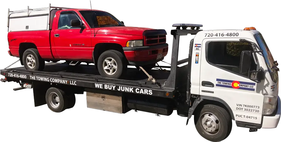 Flatbed Tow Truck Png Transparent