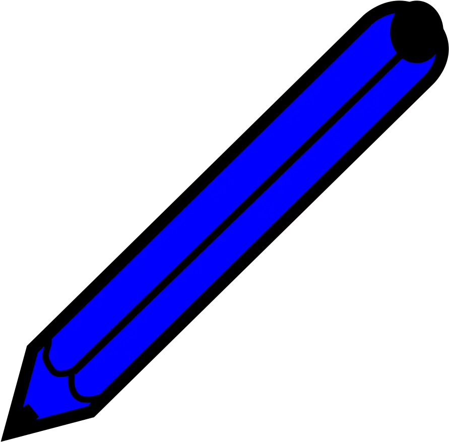 Clip Transparent Library Blue Pencil Clipart Blue Pencil Blue Pencil Clipart Png Pencil Clipart Transparent