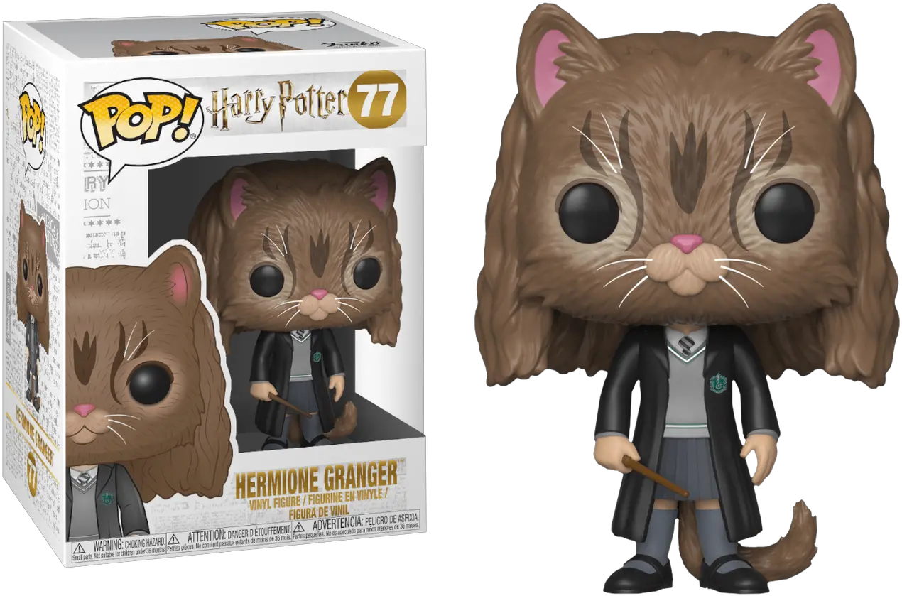 Harry Potter Hermione Granger As Cat Pop Vinyl Figure Funkos Harry Potter Hermione Png Hermione Granger Png