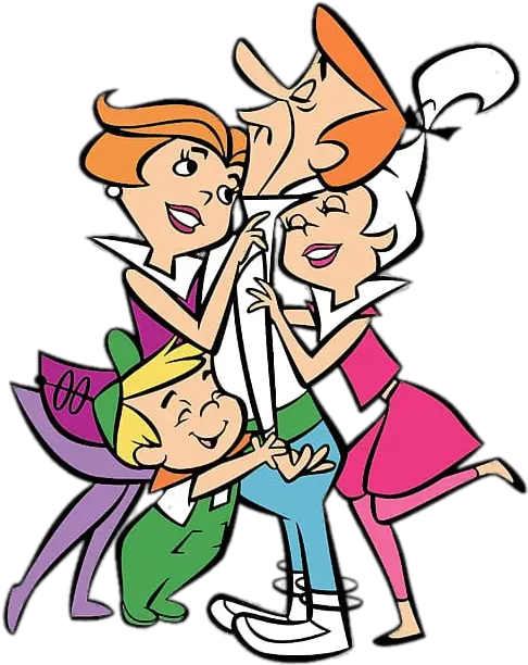 Jetsons Family Hug Png Image Jetsons Png Hug Png