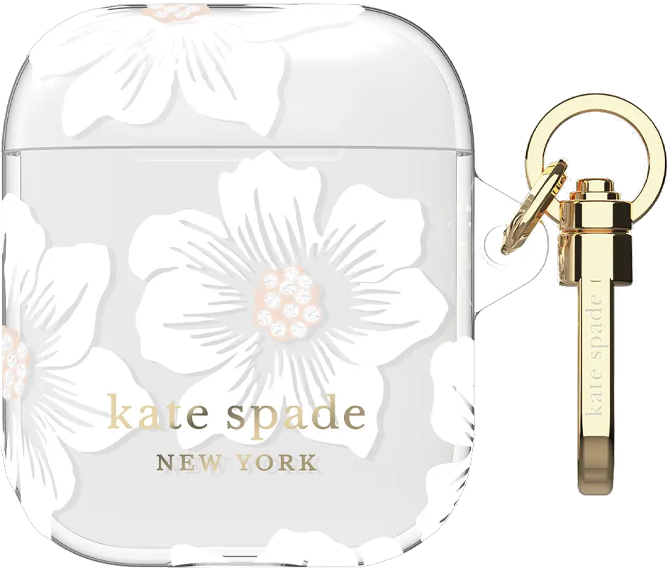 Kate Spade Flexible Case For Apple Airpods Hollyhock Floral Kate Spade Airpod Case Png Spade Png