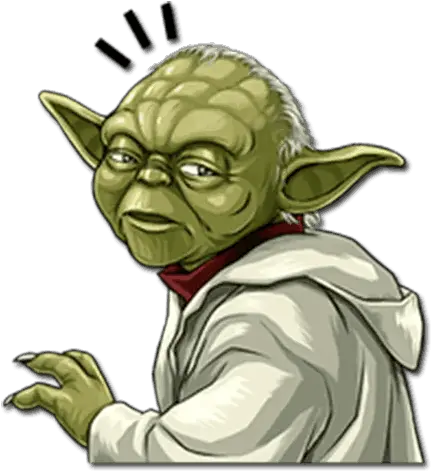 Yoda Star Wars Sticker Telegram The Sticker Star Wars Png Yoda Png