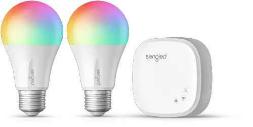 Sengled Smart Led Multicolor A19 Kit Incandescent Light Bulb Png Lights Transparent