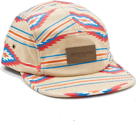 Obey Hat Native 5 Panel Khaki Baseball Cap Png Obey Hat Transparent