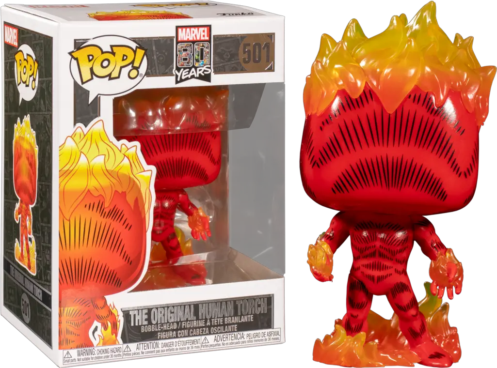 Original Human Torch Pop Figure Original Human Torch Pop Png Human Torch Png