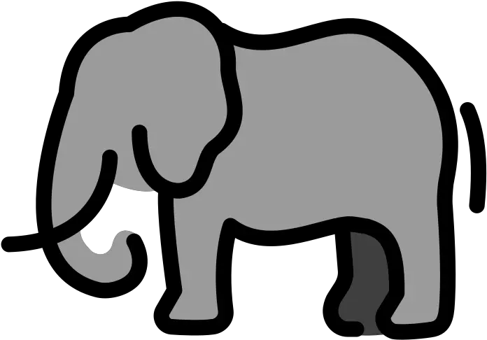 Fileopenmoji Color 1f418svg Wikimedia Commons Elephant Emoji Png Elephant Tusk Icon
