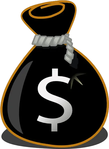 Pin Money Bag Cartoon Black And White Png Rick Ross Png