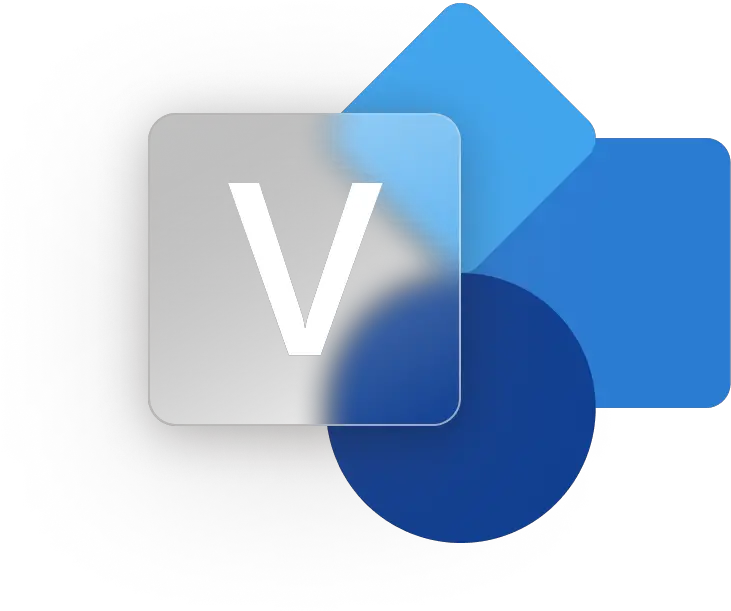 Visio Office Logo Free Icon Iconiconscom Horizontal Png Ms Visio Icon