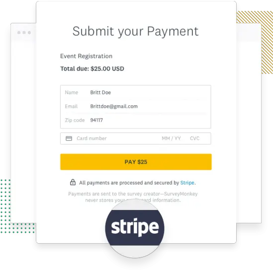 Payments Online From Your Surveys Stripe Png Stripe Png