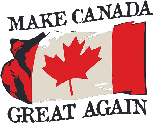 Make Canada Great Again Funny Canadian Flag Mcga Pun Greeting Card Canada Funny Flag Png Canada Flag Transparent