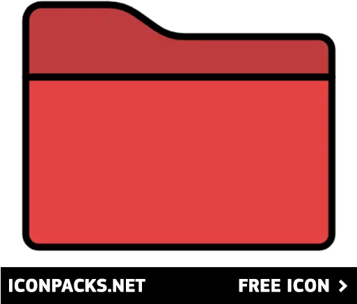 Free Red Folder Icon Symbol Png Svg Download Horizontal Free Folder Icon