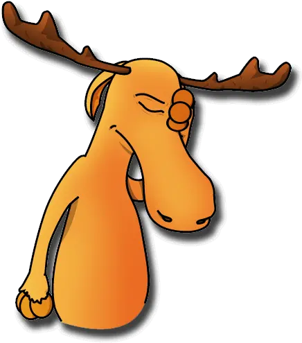 Sad Moose Cartoon Transparent Png Image Moose Cartoon Transparent Moose Transparent