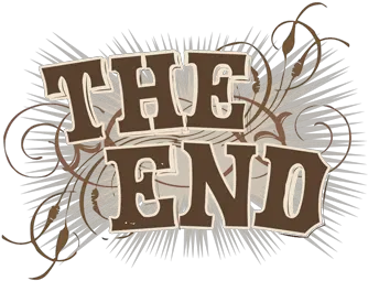 The End Transparent Png Sign Calligraphy End Png