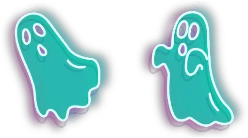 Turquoise Ghost Neon Cursor U2013 Custom Language Png Neon Arrow Png