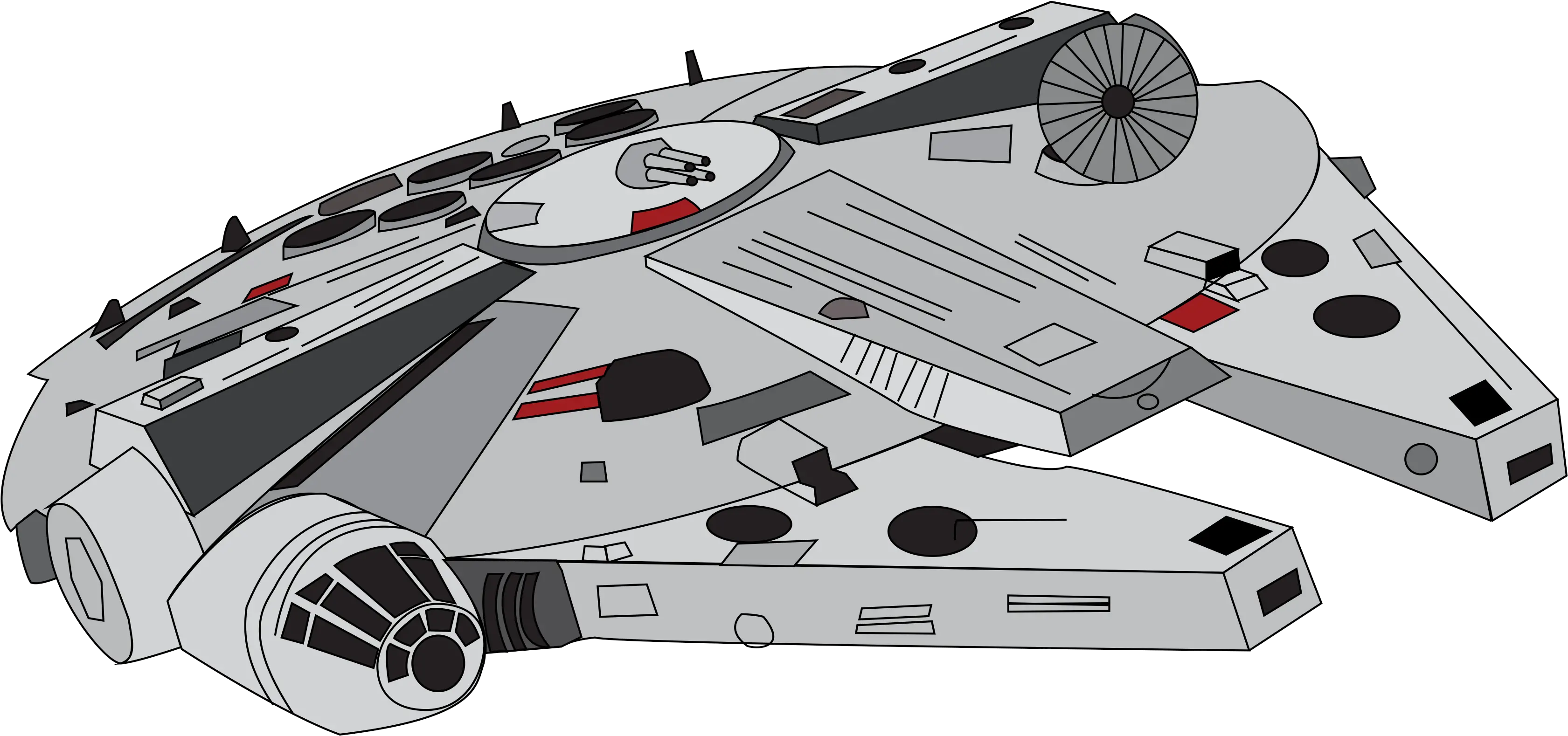 Millennium Falcon Cartoon Drawing Star Wars Millennium Falcon Cartoon Png Millennium Falcon Png