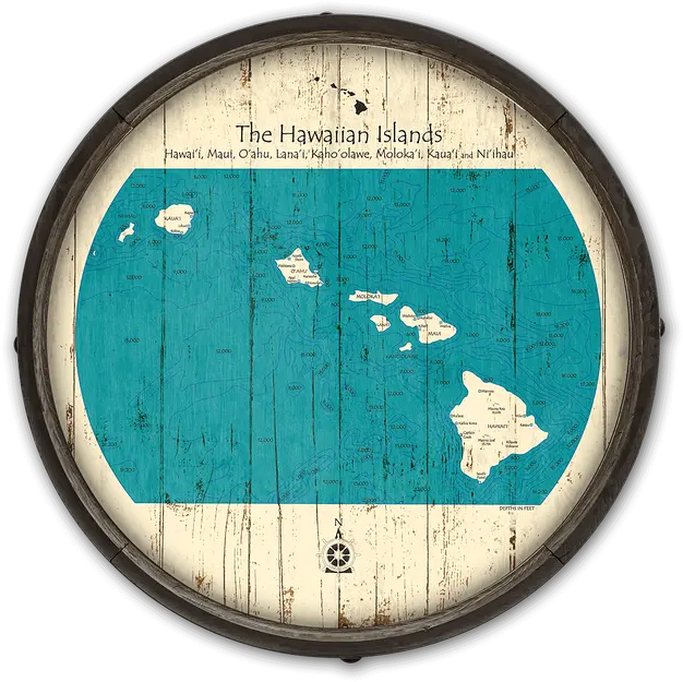 Hawaiian Islands Vintage Wooden Barrel Measuring Instrument Png Hawaiian Islands Png