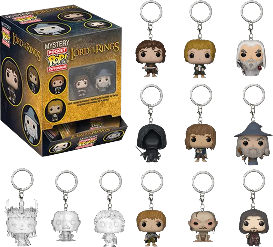 Funko Pocket Pop Keychain The Lord Of The Rings Blind Bag Single Unit Lord Of The Rings Pocket Pop Png Lord Of The Rings Png