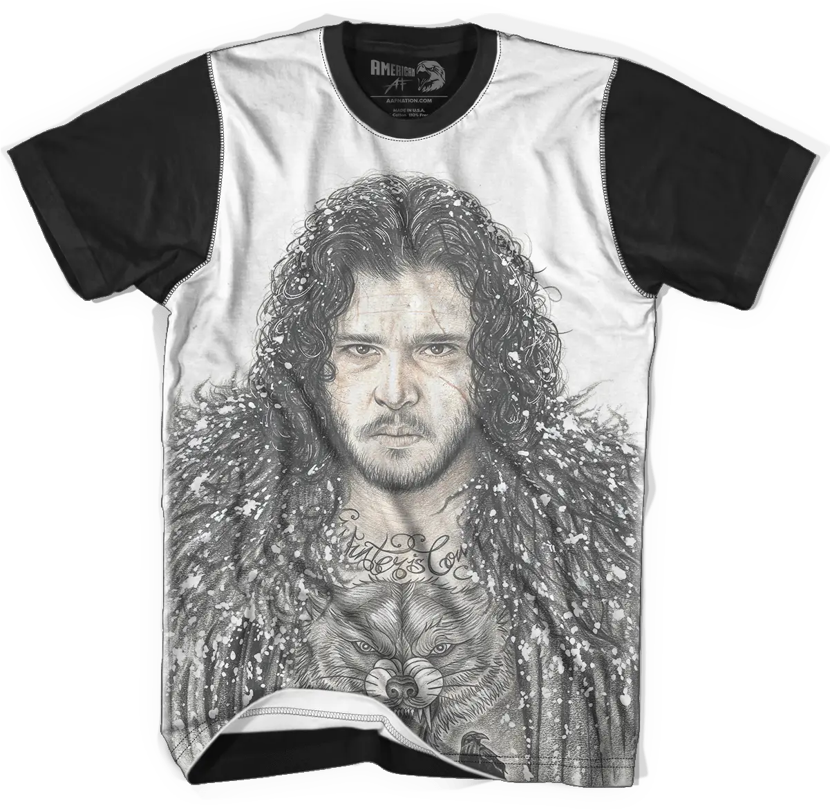 Inked Jon Snow American Af Aaf Nation Bill The Butcher T Shirt Png Jon Snow Png