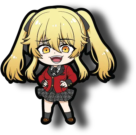 Stickers U2013 That Art Geek Mary From Kakegurui Chibi Png Megumin Icon