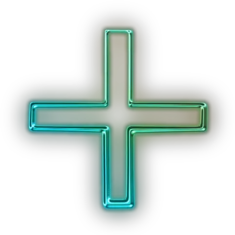 Download 110767 Glowing Green Neon Icon Plus Sign Png Plus Sign Transparent
